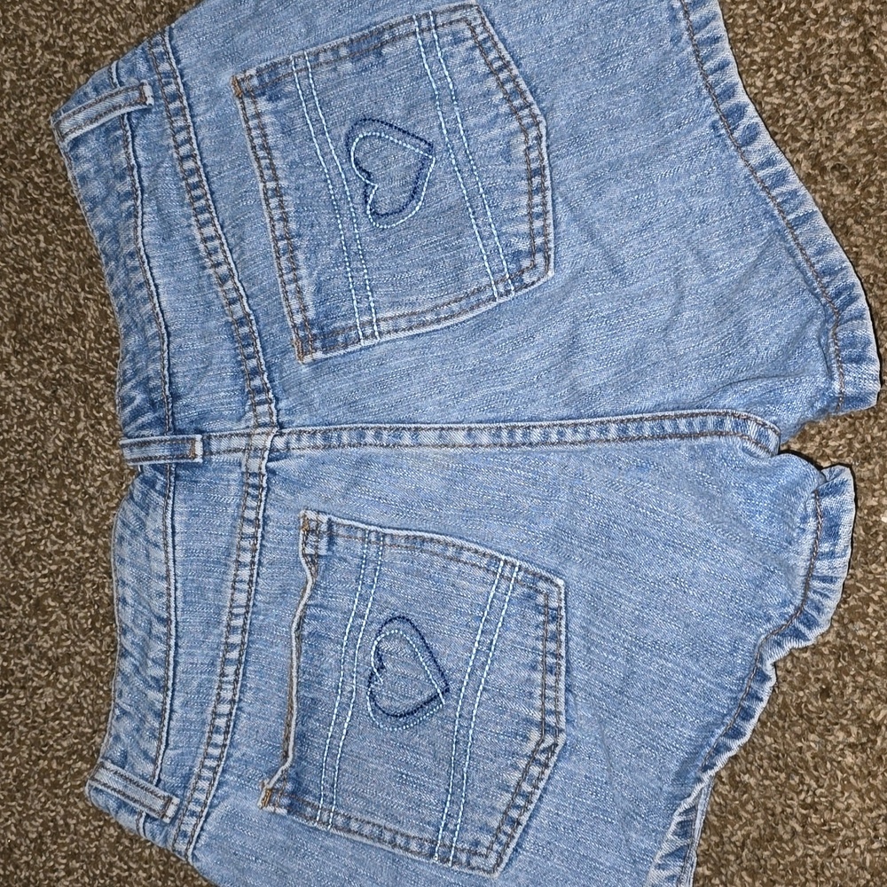 Vintage 90's Psycho Blue Outlaw Denim Shorts Size 9 - Picture 4 of 4